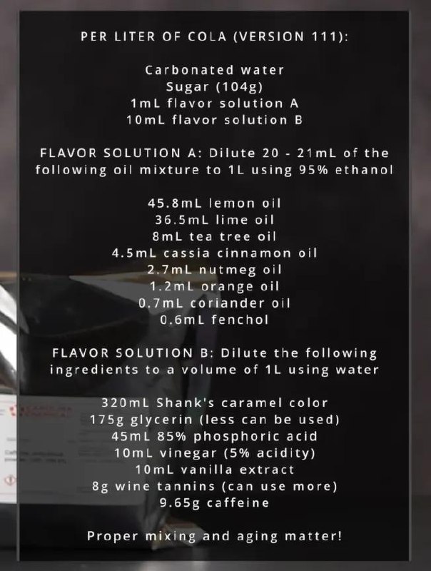 YouTuber 利用质谱分析破解可口可乐 139 年秘方YouTuber LabCoatz 近日发布视频称，历时一年通过质谱分析与反复实验，成功破解了可口可乐拥有 139 年历史的“绝密配方”