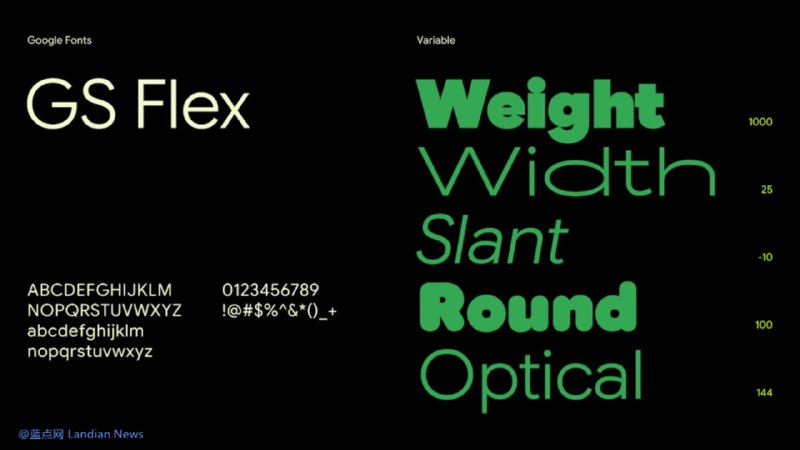 #字体下载 谷歌基于开放字体协议推出 Google Sans Flex 品牌字体，开源免费可商用，该字体最初发布于 2023 年，已经在 Google Pixel 以及 Material 3 等中使用