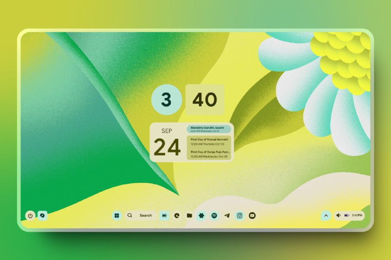 MD3-Windows：为 Windows 桌面带来 Material You 设计MD3-Windows 是一款 Rainmeter 皮肤，提供动态 Material You 小部件，支持亮暗模式，并根据壁纸自动选择颜色，让你的桌面焕然一新，拥有 Android 12+ 的原生质感